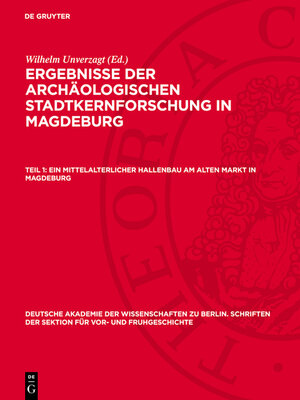 cover image of Ein mittelalterlicher Hallenbau am Alten Markt in Magdeburg